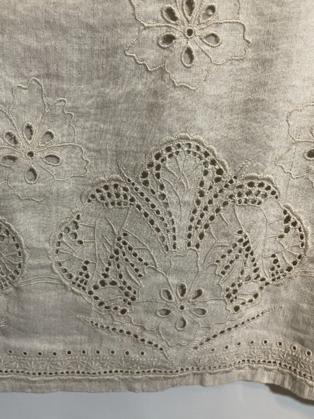 Tommy Bahama‎ St Lucia Split Neck Eyelet Linen Mini Dress Cover Up Size XL - Picture 7 of 9